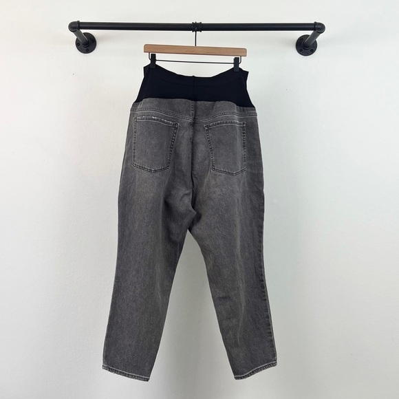 NWT Old Navy Maternity Panel OG Straight Jeans Grey Paloma - Picture 8 of 9